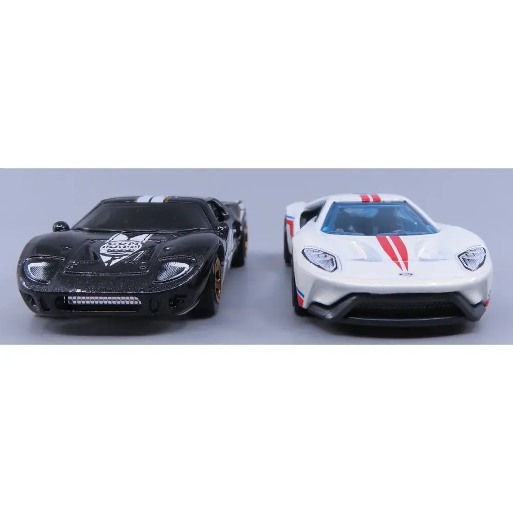 Hot Wheels FORD GT-40 & '17 Ford GT LOT of 2 Loose 1:64 Diecast Cars Mattel